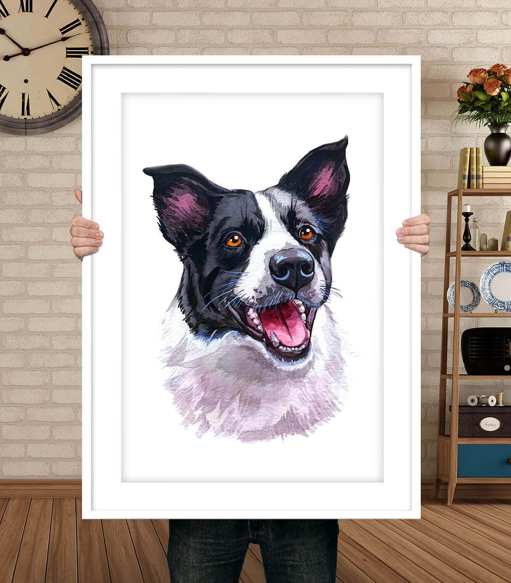 Pet Portrait Pet Lovers Gift Dog