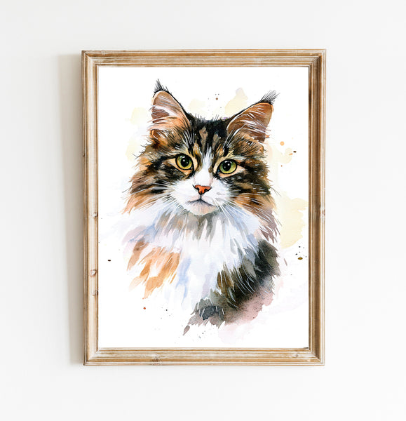 Custom Cat Portrait Cat Lover Gift - PetPortraitsWorld