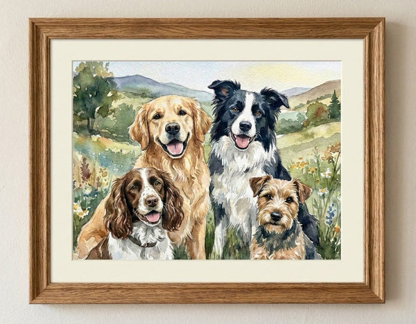 Custom Dog Portrait From Photo - PetPortraitsWorld