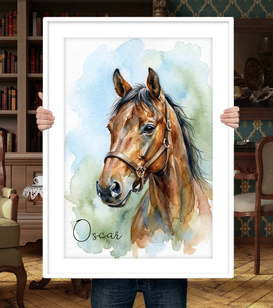 Custom Horse Portrait - PetPortraitsWorld