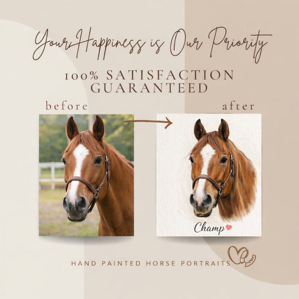 Custom Horse Portrait - PetPortraitsWorld