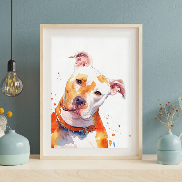 Dog Portrait Colorful Pet Portrait - PetPortraitsWorld
