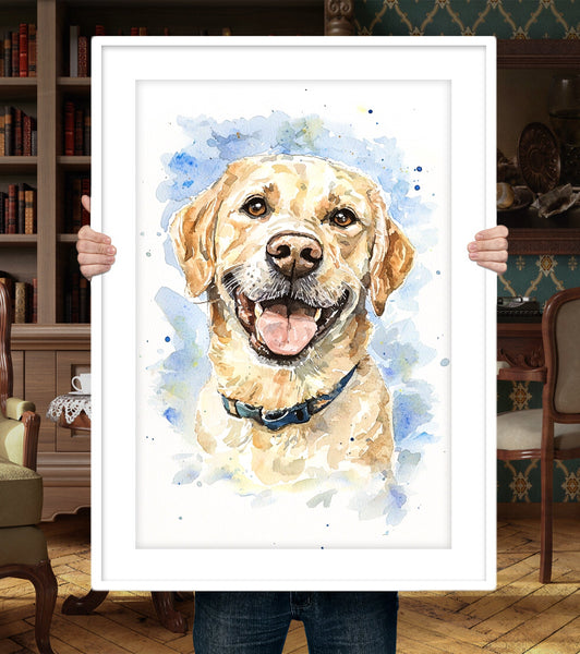 Personalized Dog Portrait Pet Memorial Art - PetPortraitsWorld