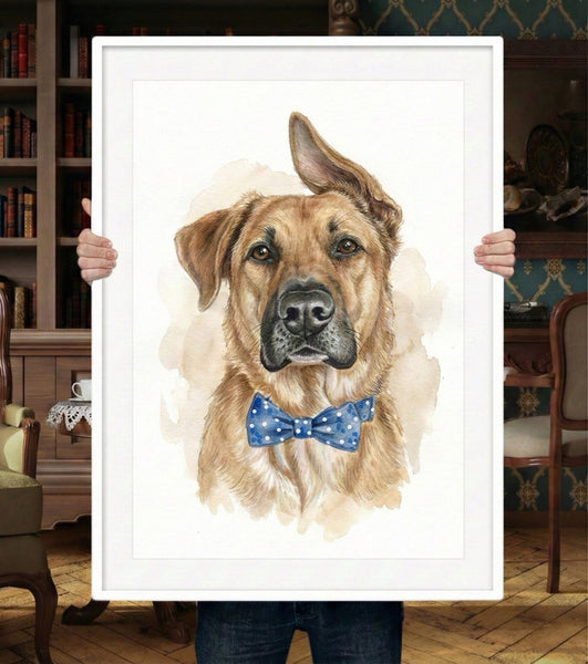 Pet Portrait Pet Lovers Gift Dog - PetPortraitsWorld