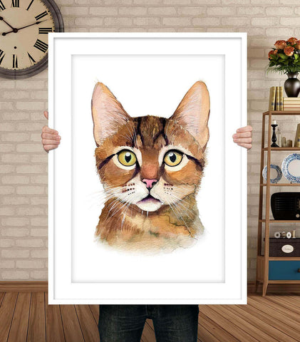 Cat Portrait Custom Cat Portrait Custom Pet Portraits - PetPortraitsWorld