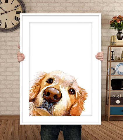 Peekaboo Pet Portrait Custom Pet Portrait - PetPortraitsWorld